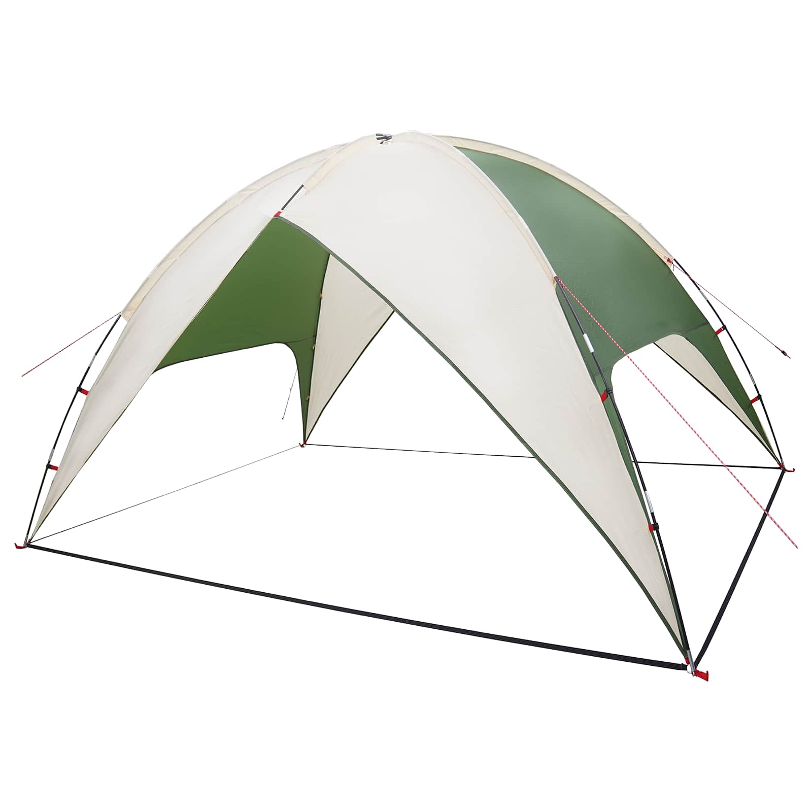 Camping Tent Met Regenhoes Waterdicht Koepel Groen 4-Persoons