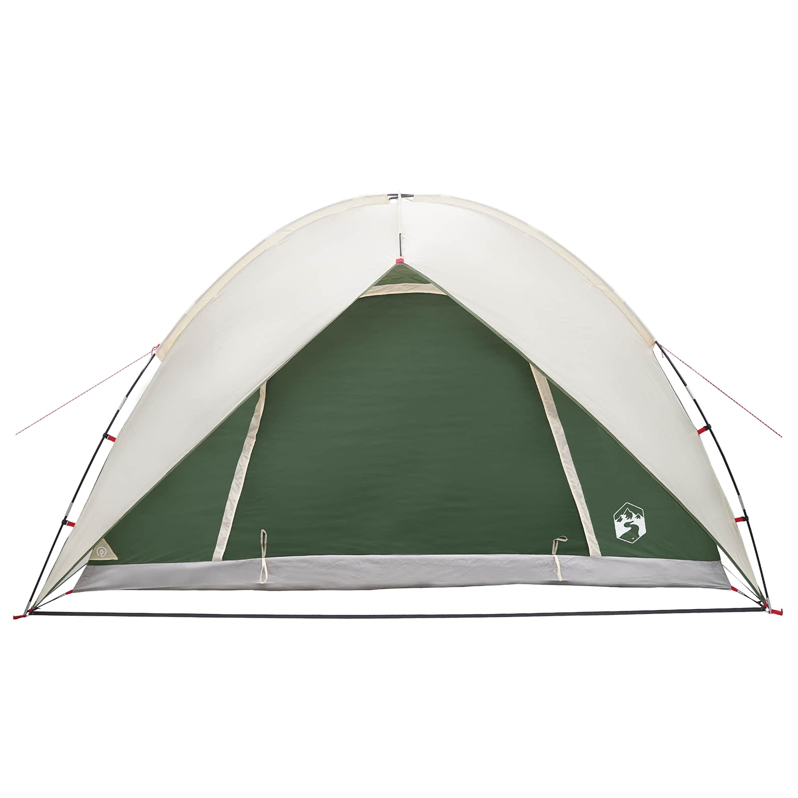 Camping Tent Met Regenhoes Waterdicht Koepel Groen 4-Persoons