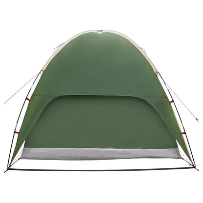 Camping Tent Met Regenhoes Waterdicht Koepel Groen 4-Persoons