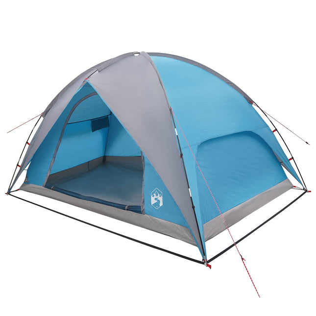 Camping Tent Met Regenhoes Waterdicht Blauw 310 X 245 X 160 Cm