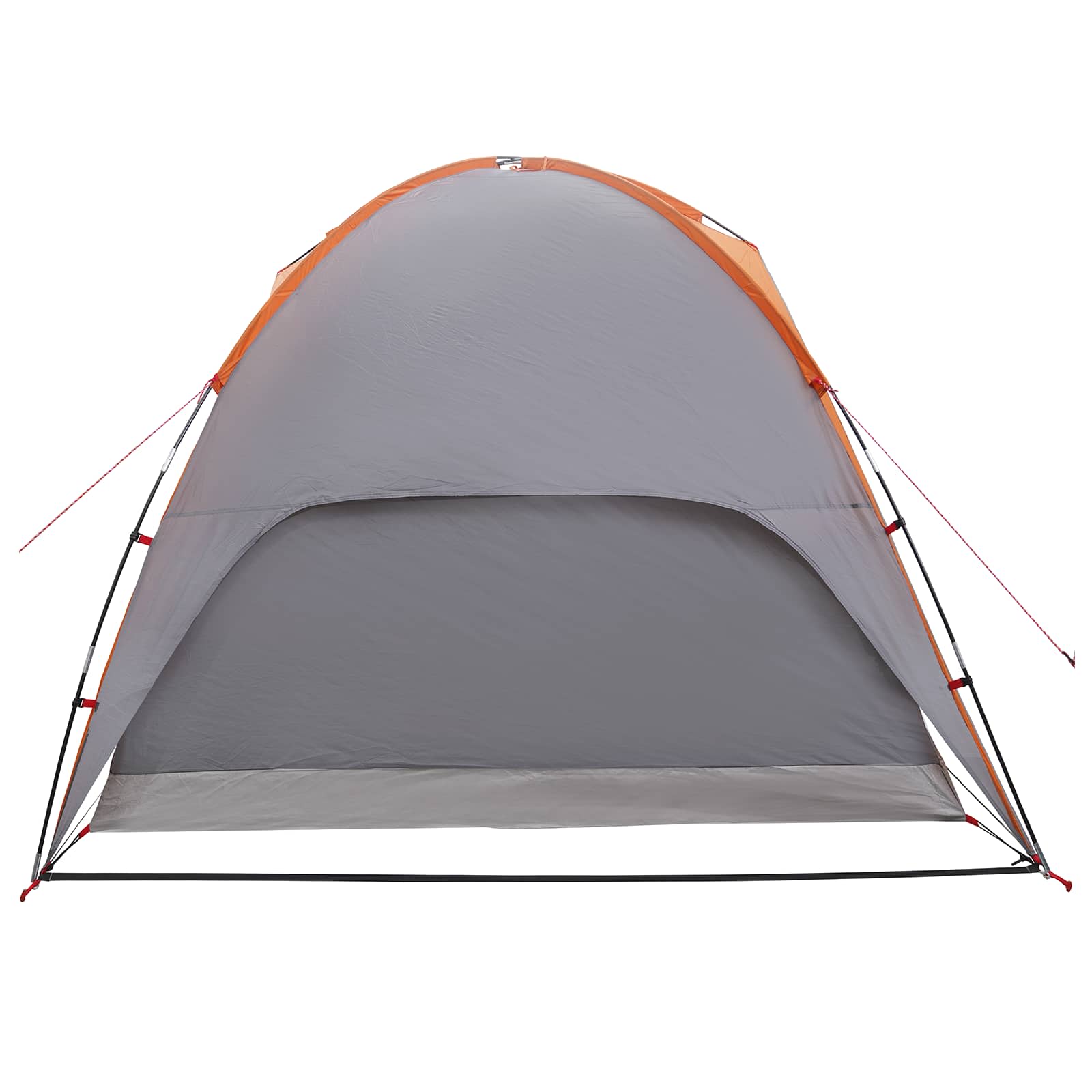 Camping Tent Met Regenhoes Waterdicht Koepel Grijs En Oranje