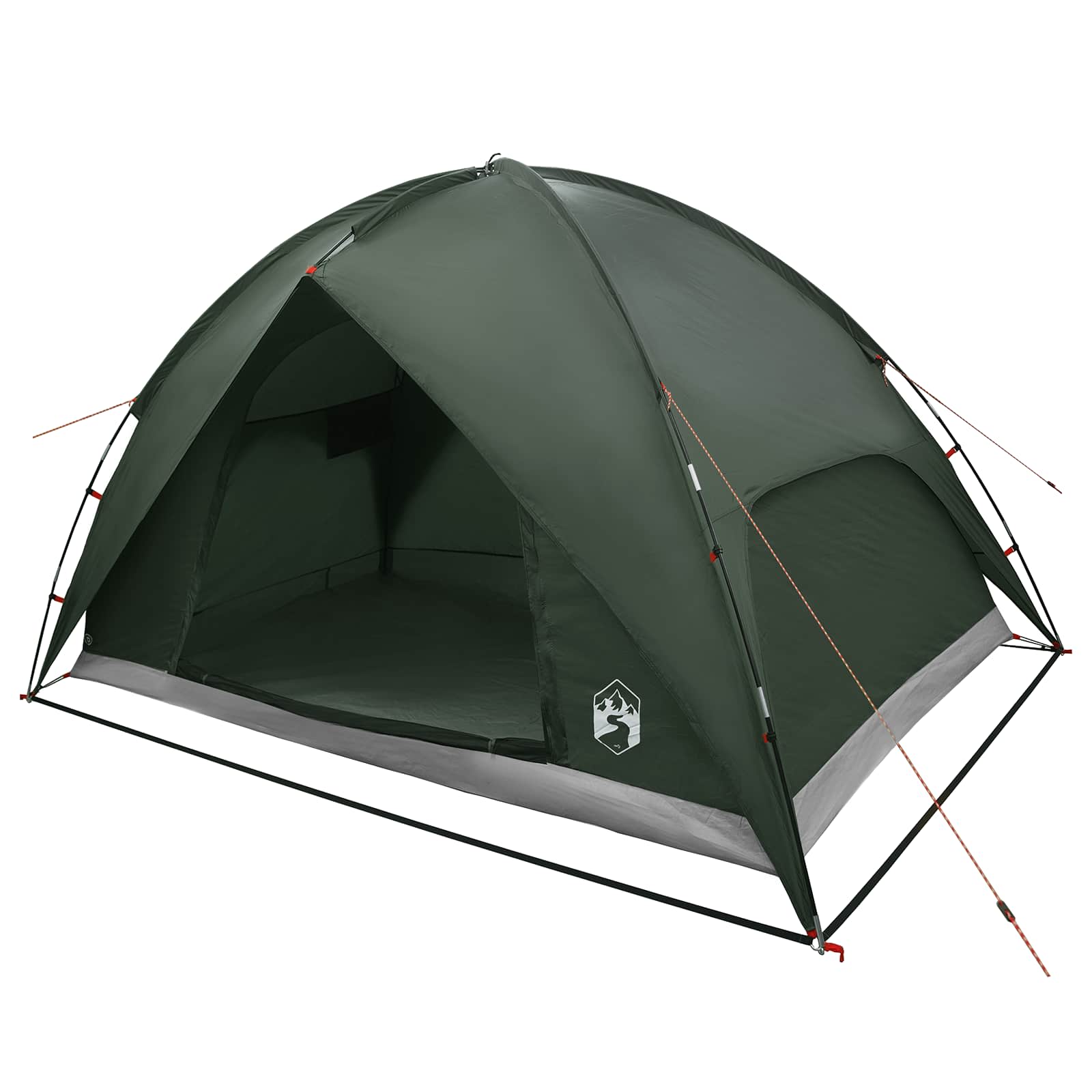 Camping Tent Met Regenhoes Waterdicht Koepel Legergroen