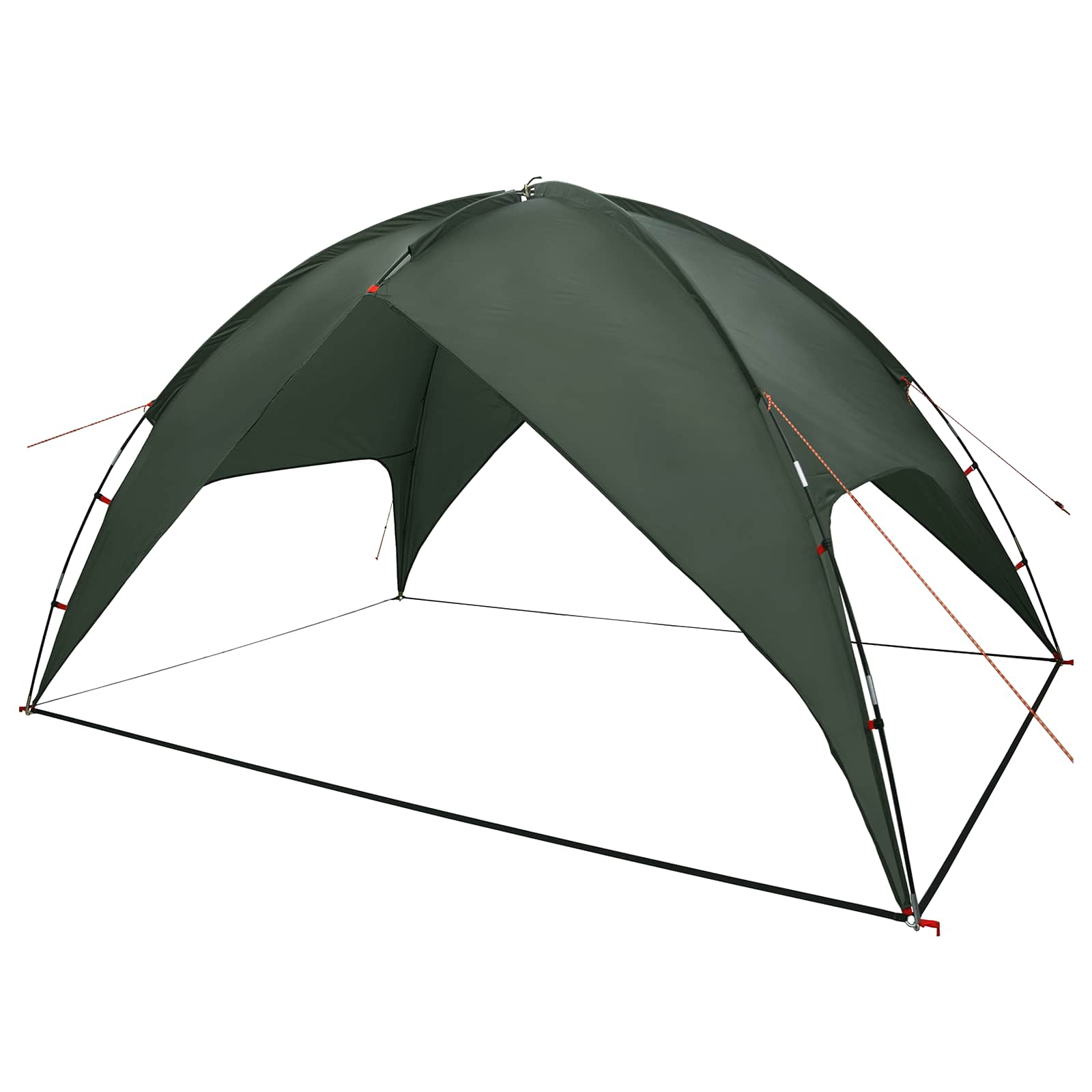 Camping Tent Met Regenhoes Waterdicht Koepel Legergroen