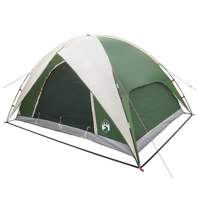 Camping Tent Met Regenhoes Waterdicht Groen 360 X 245 X 185 Cm
