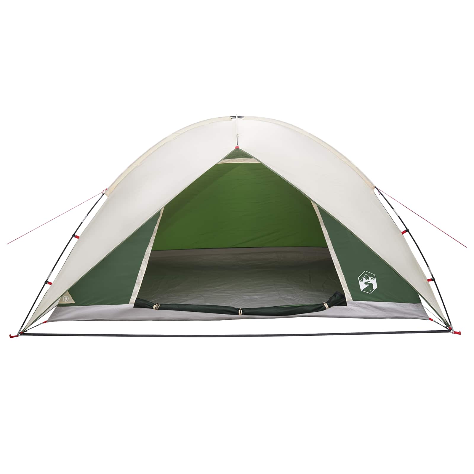 Camping Tent Met Regenhoes Waterdicht Groen 360 X 245 X 185 Cm