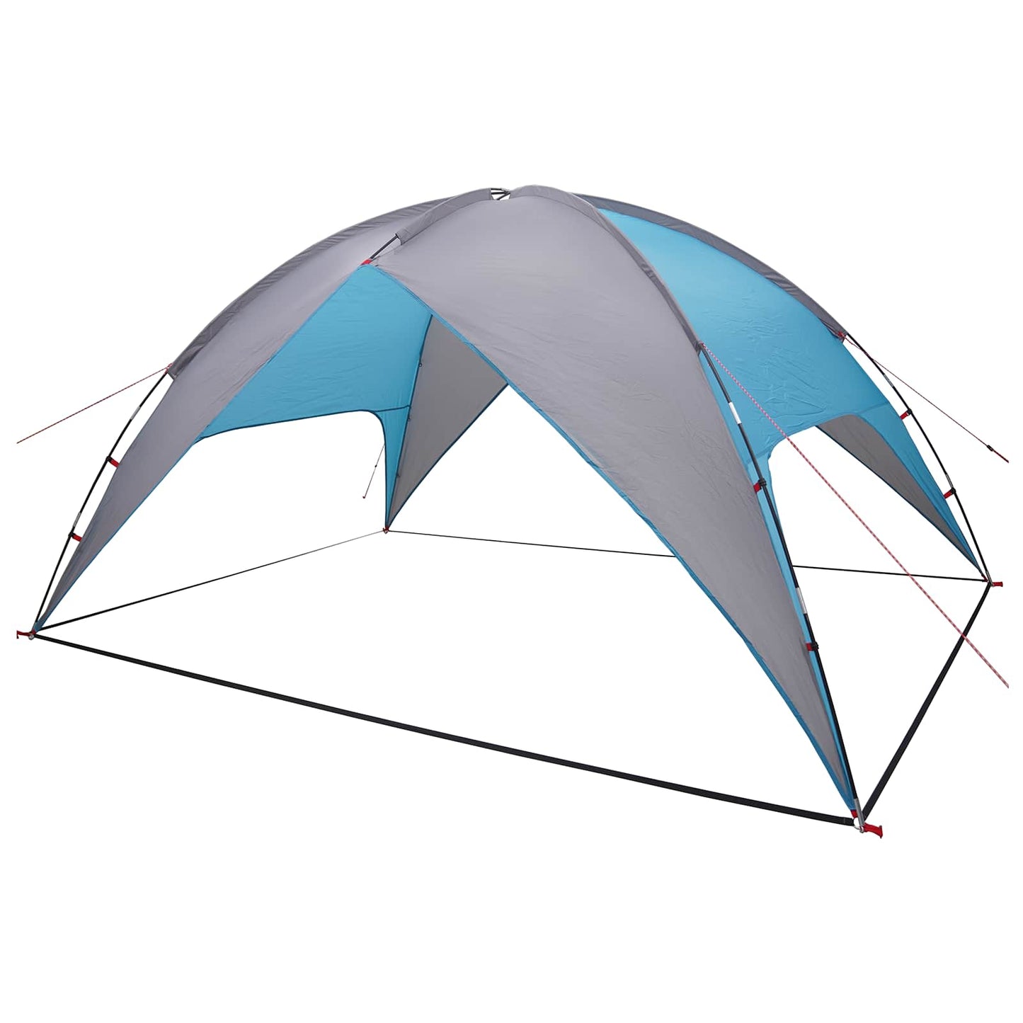 Camping Tent Met Regenhoes Waterdicht Blauw 360 X 245 X 185 Cm