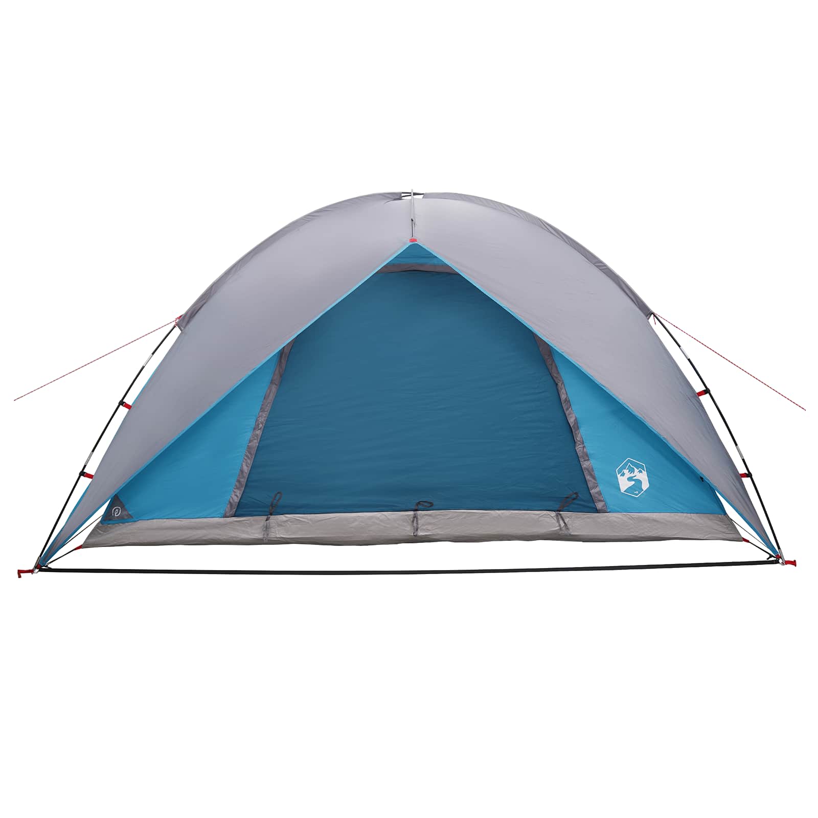 Camping Tent Met Regenhoes Waterdicht Blauw 360 X 245 X 185 Cm
