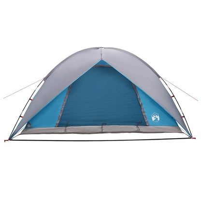 Camping Tent Met Regenhoes Waterdicht Blauw 360 X 245 X 185 Cm