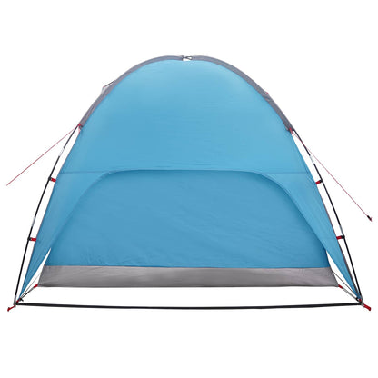 Camping Tent Met Regenhoes Waterdicht Blauw 360 X 245 X 185 Cm