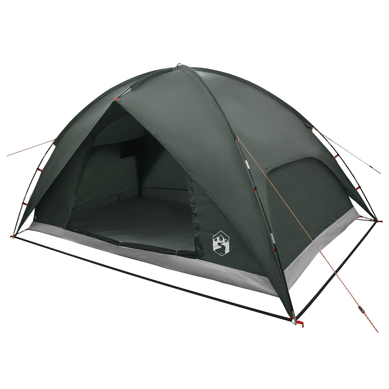 Camping Tent Met Regenhoes Waterdicht Koepel Legergroen