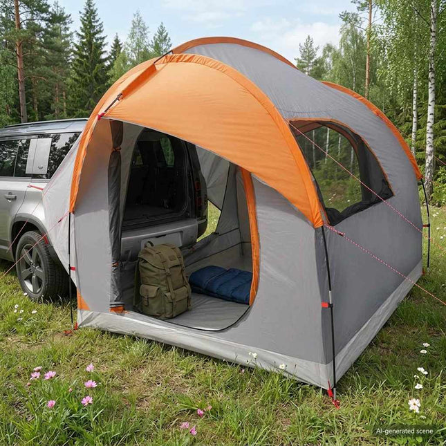 Autotent Met Dak 239 X 210 X 210 Cm Polyester En Staal