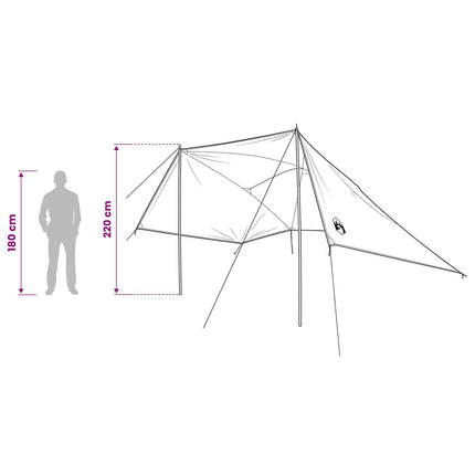Autotent Met Dak 308 X 215 X 220 Cm Polyester En Staal