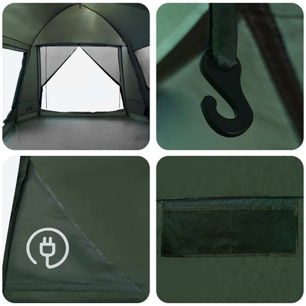 Huisje Tent Met Dak 12-Persoons Polyester En Staal