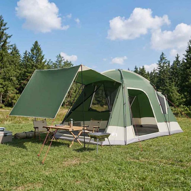 Huisje Tent Met Dak 8-Persoons Polyester En Staal