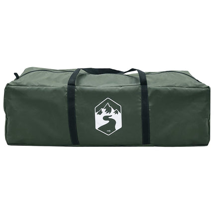 Huisje Tent Met Dak Leger Groen 8-Persoons Polyester En Staal