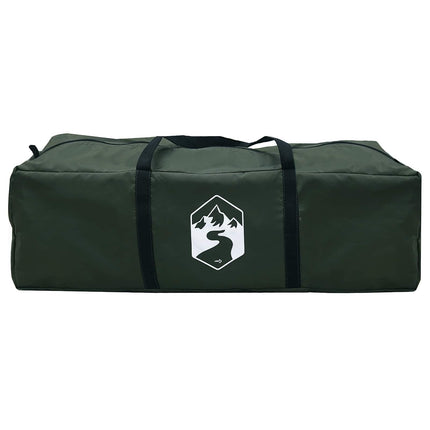 Huisje Tent Met Dak Leger Groen 4-Persoons Polyester En Staal