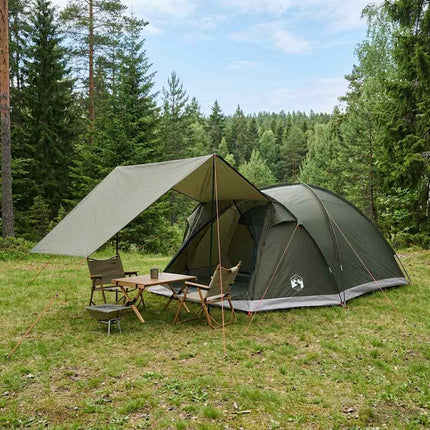 Huisje Tent Met Dak 4-Persoons Polyester En Staal