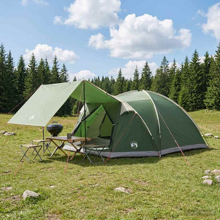 Huisje Tent Met Dak 4-Persoons Polyester En Staal