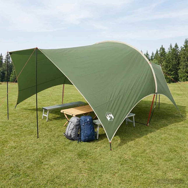 Camping Tarp Waterbestendig 550 X 400 X 230 Cm