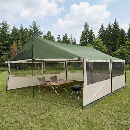 Gezinstent Met Dak 600 X 400 X 268 Cm Polyester En Staal