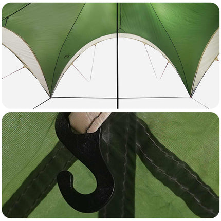 Partytent Met Dak 600 X 600 X 400 Cm Polyester En Staal