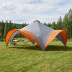 600 x 600 x 398 cm / Grijs en oranje
