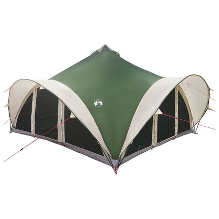Tipi Tent Met Dak Groen 18-Persoon Polyester En Staal