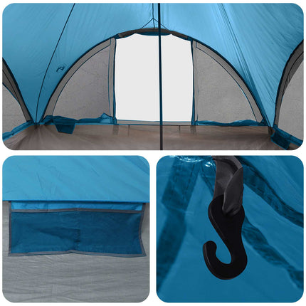 Tipi Tent Met Dak 18-Persoon Polyester En Staal