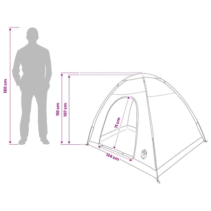 Kamperen Tent Met Dak Met Luchtopening 190 X 140 X 105 Cm
