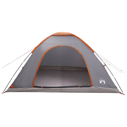 Kamperen Tent Met Dak Grijs En Oranje 335 X 275 X 180 Cm