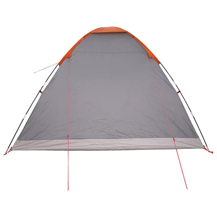 Kamperen Tent Met Dak Grijs En Oranje 335 X 275 X 180 Cm