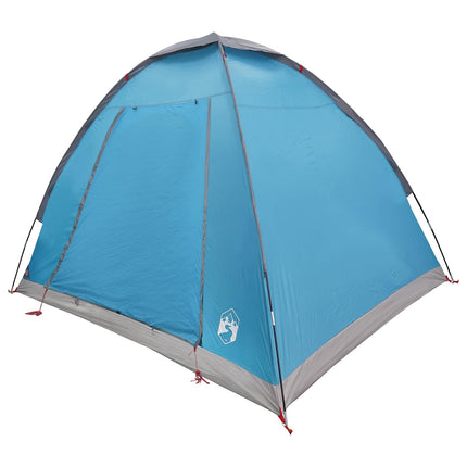 Kamperen Tent Met Dak Blauw 2-Persoons Polyester En Staal