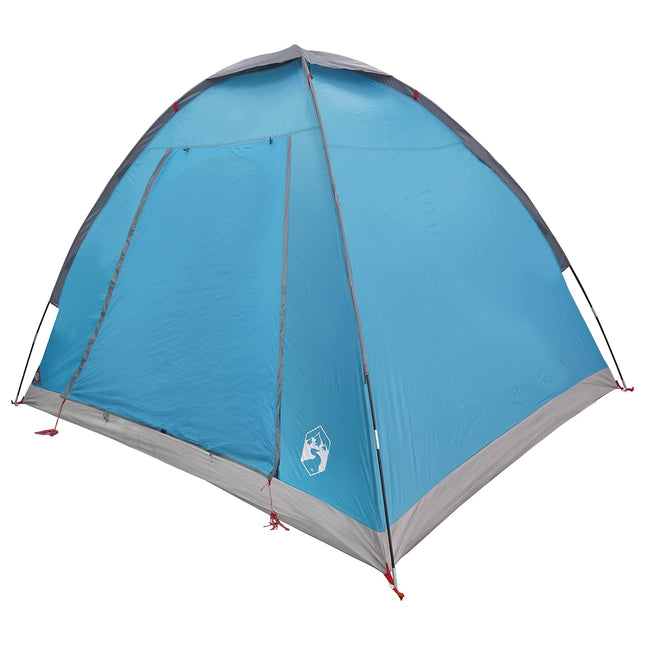 Kamperen Tent Met Dak Blauw 2-Persoons Polyester En Staal