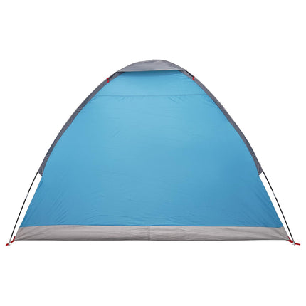 Kamperen Tent Met Dak Blauw 2-Persoons Polyester En Staal
