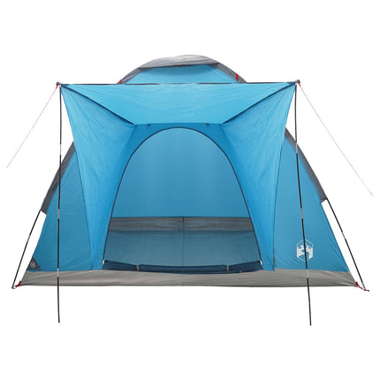 Kamperen Tent Met Dak Blauw 2-Persoons Polyester En Staal