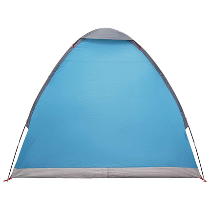Kamperen Tent Met Dak Blauw 2-Persoons Polyester En Staal