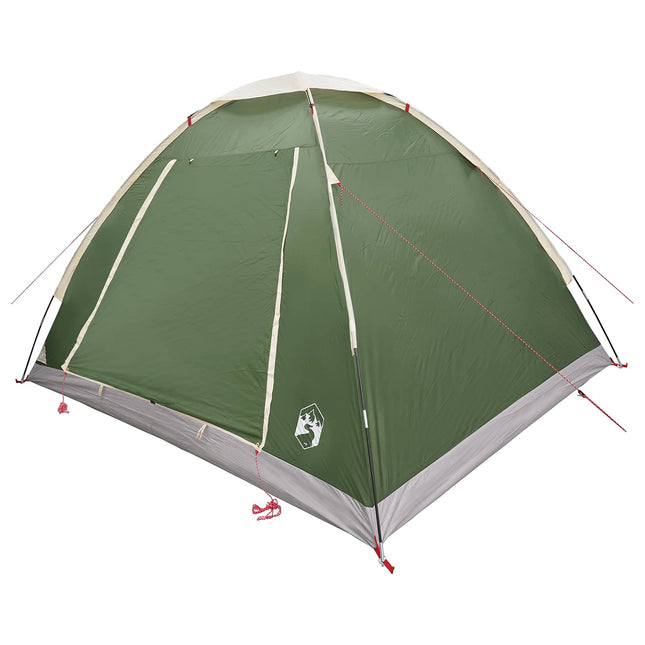 Kamperen Tent Met Dak Groen 4-Persoons Polyester En Staal