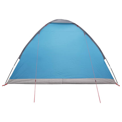 Kamperen Tent Met Dak Blauw 4-Persoons Polyester En Staal