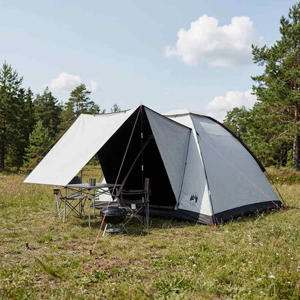Kamperen Tent Met Dak 2-Persoons Polyester En Staal