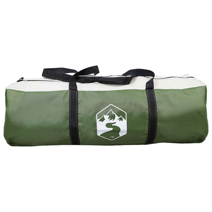 Kamperen Tent Met Dak Groen 6-Persoons Polyester En Staal
