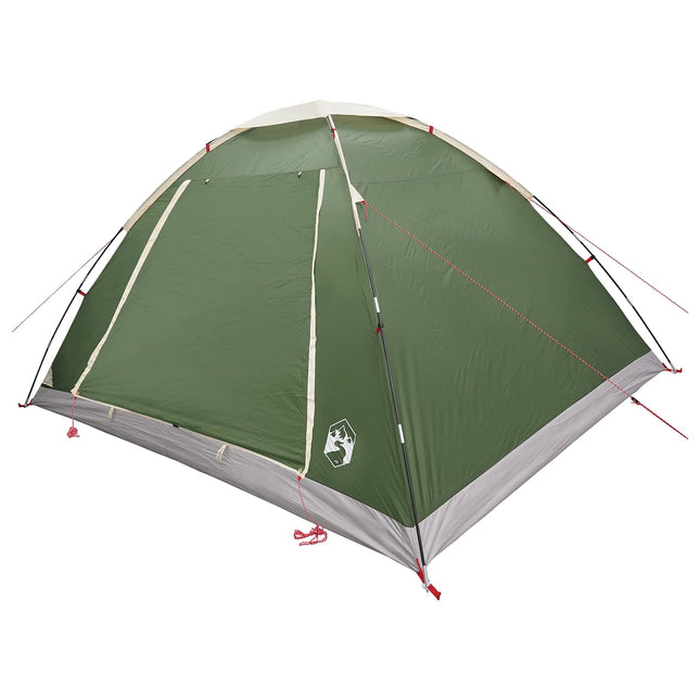 Kamperen Tent Met Dak Groen 6-Persoons Polyester En Staal
