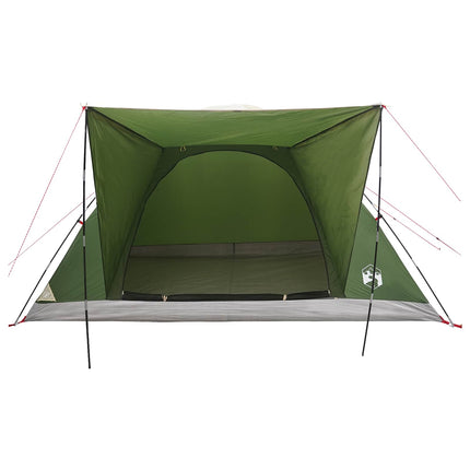 Kamperen Tent Met Dak Groen 6-Persoons Polyester En Staal