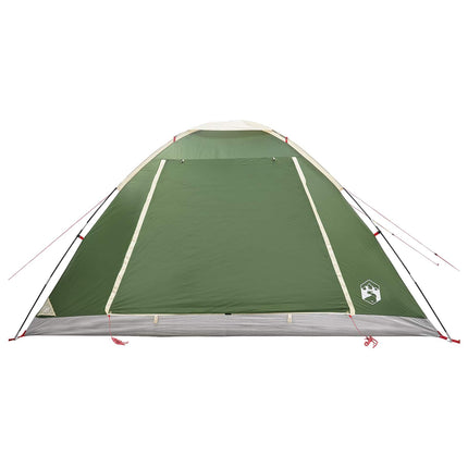 Kamperen Tent Met Dak Groen 6-Persoons Polyester En Staal