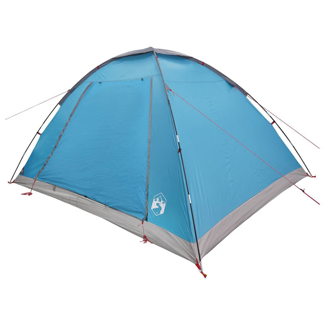 Kamperen Tent Met Dak Blauw 6-Persoons Polyester En Staal
