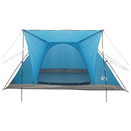 Kamperen Tent Met Dak Blauw 6-Persoons Polyester En Staal