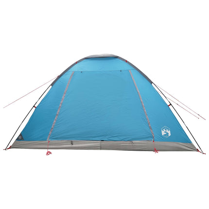 Kamperen Tent Met Dak Blauw 6-Persoons Polyester En Staal