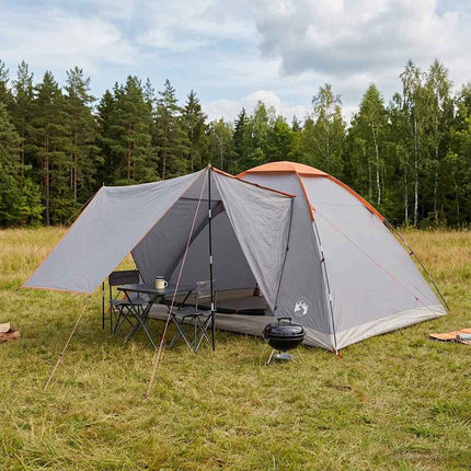 Kamperen Tent Met Dak 2-Persoons Polyester En Staal