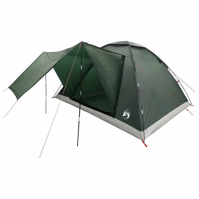 Kamperen Tent Legergroen 335 X 275 X 180 Cm Polyester En Staal