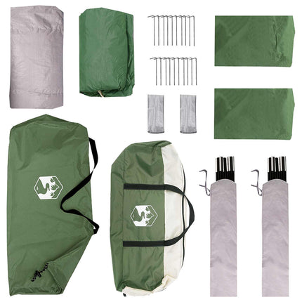 Zijtent Met Dak 410 X 410 X 250 Cm Polyester En Staal