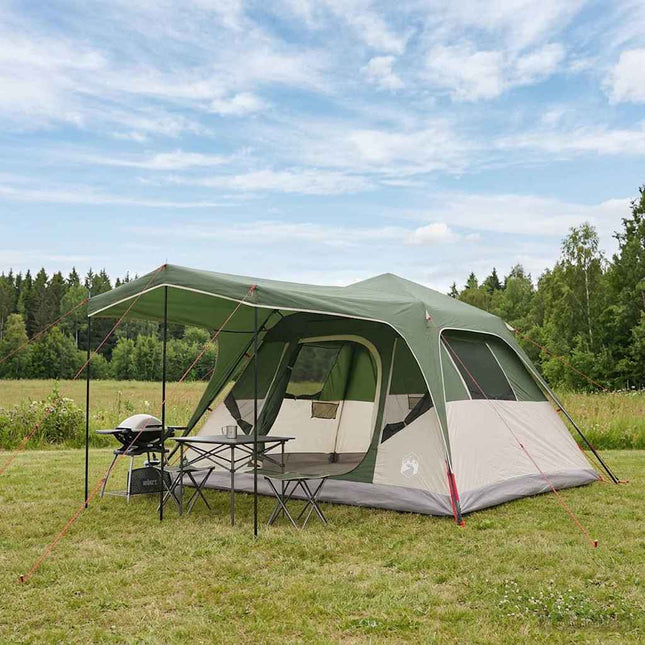 Gezinstent Met Dak 305 X 275 X 190 Cm Polyester En Staal